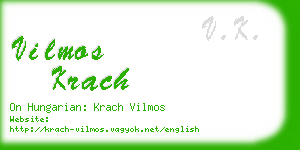 vilmos krach business card